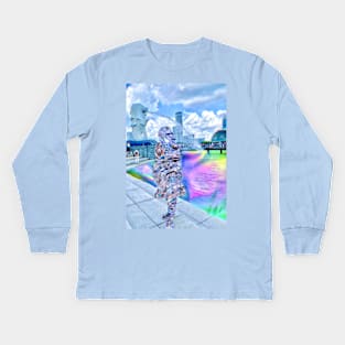 Merlion view Kids Long Sleeve T-Shirt